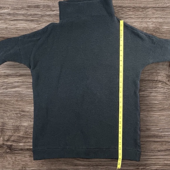 Free People Ottoman Slouchy Mock Neck Pullover Sweater Turtleneck Black Sz: S/P - Picture 9 of 12